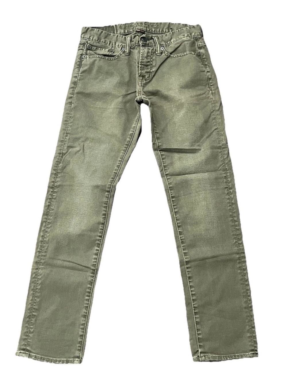 American Eagle Outfitters AEO Core Flex Denim Mens Size 28x30 Green Stretch